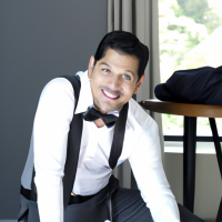 37 year old well dressed man mixed race model type